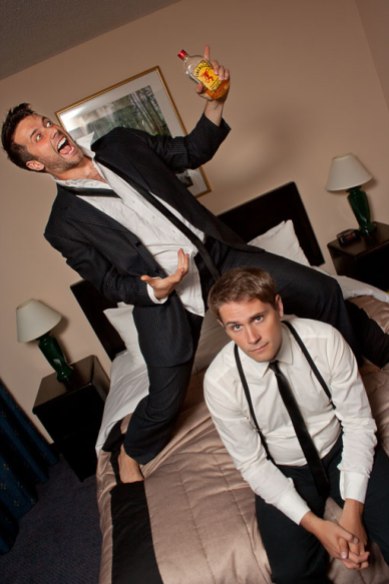 John Voth and Mack Gordon in a publicity photo for The Best, Man. August 2012.